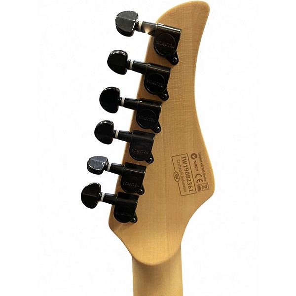 Used Schecter Guitar Research CR6 AQUA Solid Body Electric Guitar