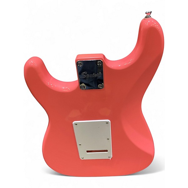 Used Squier SONIC STRATOCASTER TAHITIAN CORAL Solid Body Electric Guitar