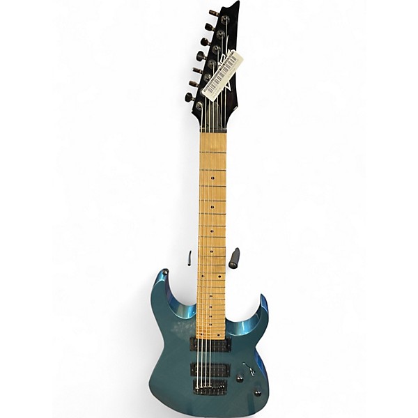 Used Ibanez GRG7221M Teal Solid Body Electric Guitar
