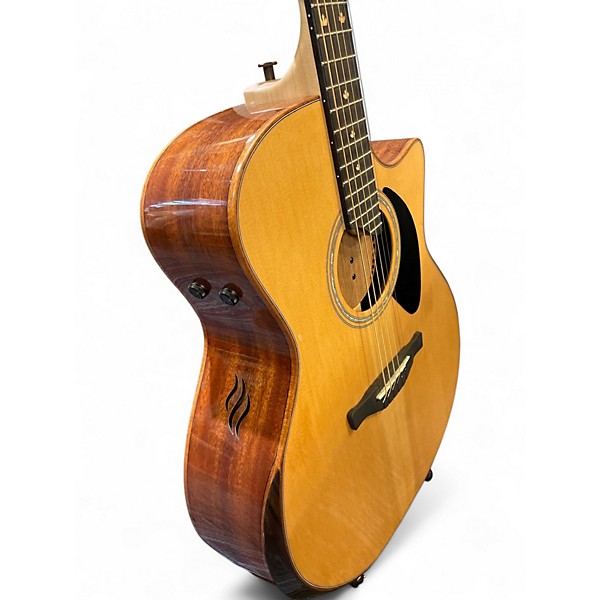 Used Riversong Guitars P555CEA Dragon Slayer Natural Acoustic Electric Guitar