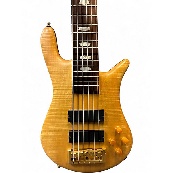 Used Spector Euro6 LX Natural Electric Bass Guitar