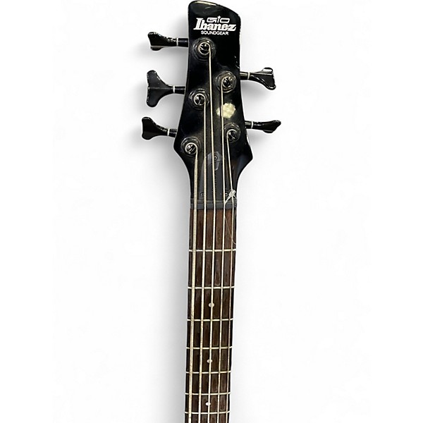 Used Ibanez GSR205 5 String Trans Red Electric Bass Guitar