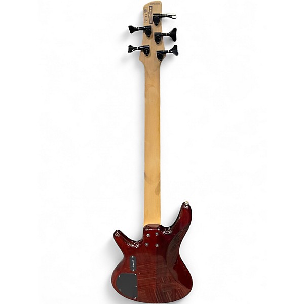Used Ibanez GSR205 5 String Trans Red Electric Bass Guitar