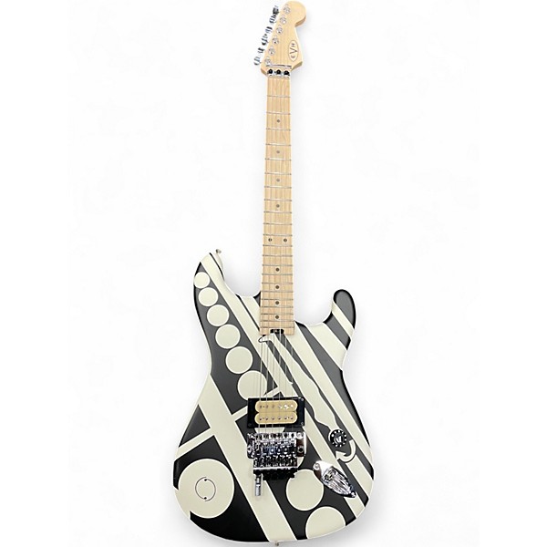 Used EVH Striped Series Crop Circles Satin Crop Circles Solid Body Electric Guitar
