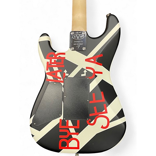 Used EVH Striped Series Crop Circles Satin Crop Circles Solid Body Electric Guitar