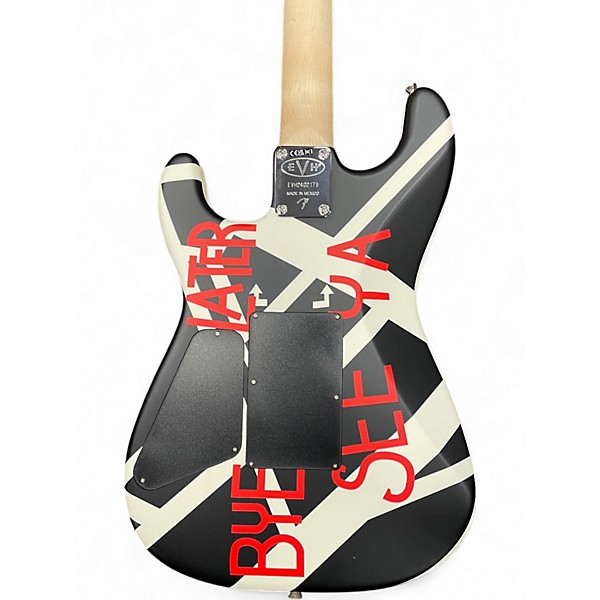 Used EVH Striped Series Crop Circles Satin Crop Circles Solid Body Electric Guitar