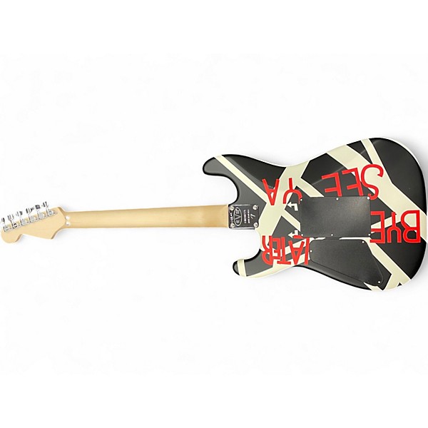 Used EVH Striped Series Crop Circles Satin Crop Circles Solid Body Electric Guitar