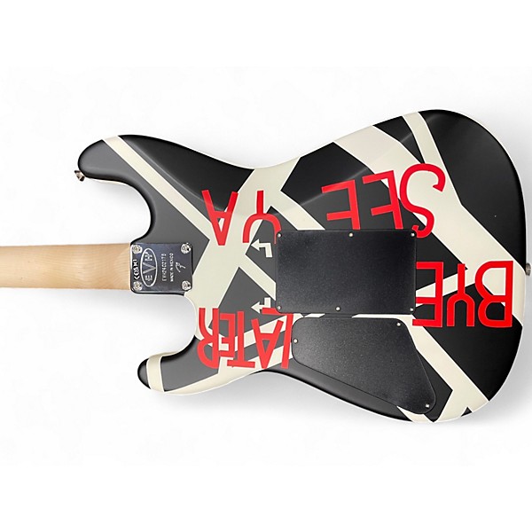 Used EVH Striped Series Crop Circles Satin Crop Circles Solid Body Electric Guitar