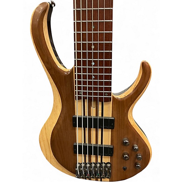 Used Ibanez BTB747 Natural Electric Bass Guitar