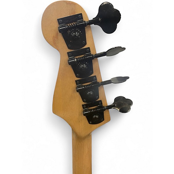 Used Partscaster P Style Blue Burst Electric Bass Guitar