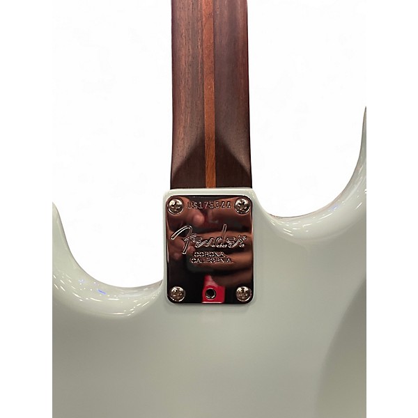 Used Fender American Professional Stratocaster with Rosewood Neck Daphne Blue Solid Body Electric Guitar