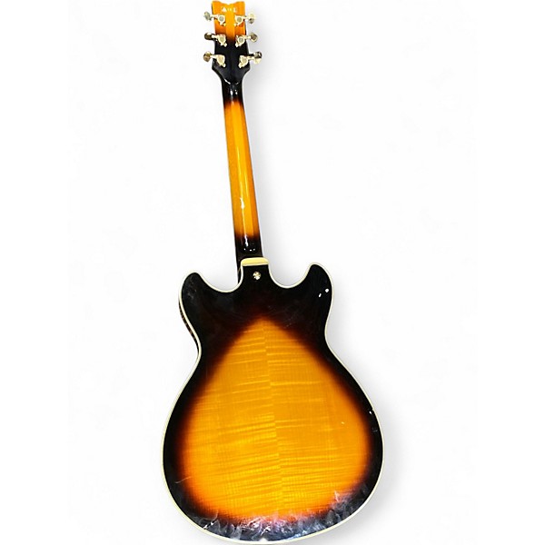 Used Ibanez JSM10 John Scofield Signature 2 Tone Sunburst Hollow Body Electric Guitar