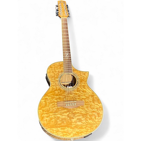 Used Ibanez Exotic Wood Series EW2012ASENT GLOSS 12 String Acoustic Electric Guitar