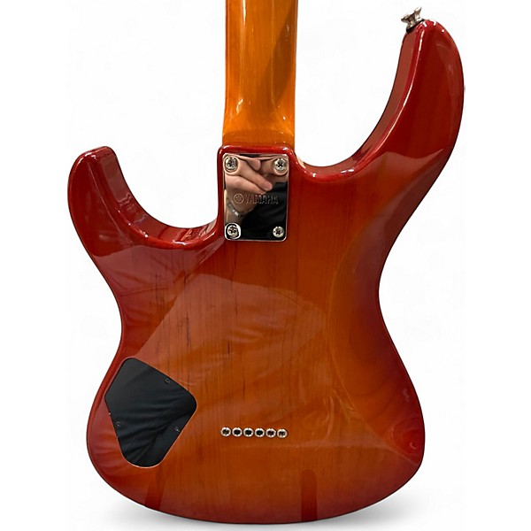 Used Yamaha PAC611HFM Amber Solid Body Electric Guitar