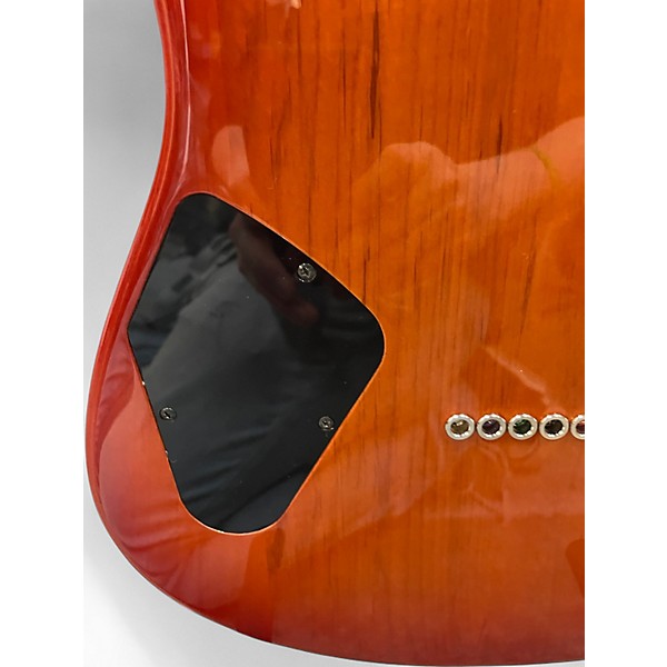 Used Yamaha PAC611HFM Amber Solid Body Electric Guitar