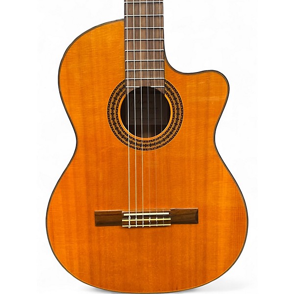 Used Takamine EG522C Natural Classical Acoustic Electric Guitar