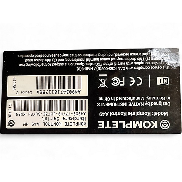 Used Native Instruments Komplete Kontrol A49 MIDI Controller