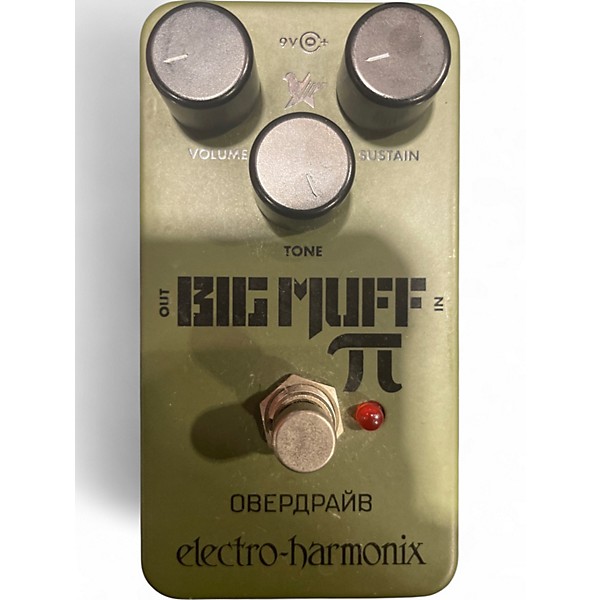 Used Electro-Harmonix Green Russian Big Muff Pi Fuzz Effect Pedal