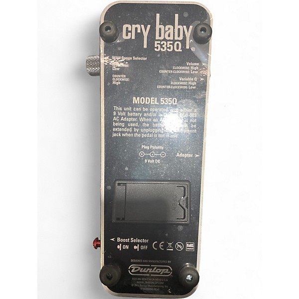 Used Dunlop 535Q Cry Baby Multi-Wah Effect Pedal