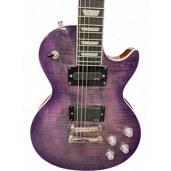 Used Epiphone LES PAUL MODERN FIGURED Trans Purple Solid Body Electric Guitar