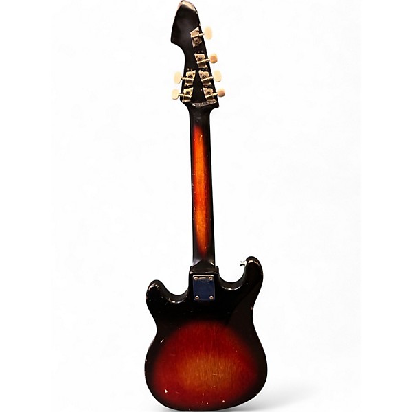 Used 1960s Teisco WG2L 2 Tone Sunburst Solid Body Electric Guitar