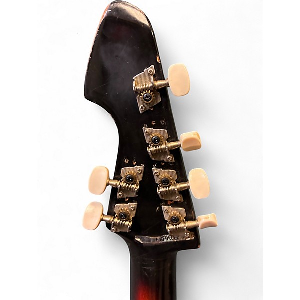 Used 1960s Teisco WG2L 2 Tone Sunburst Solid Body Electric Guitar