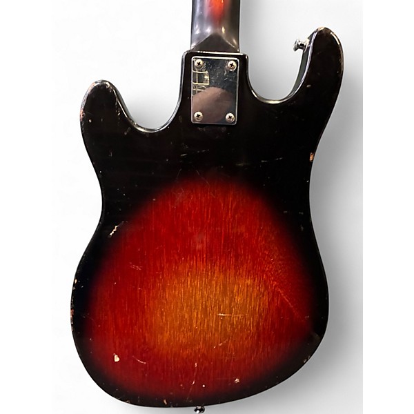 Used 1960s Teisco WG2L 2 Tone Sunburst Solid Body Electric Guitar