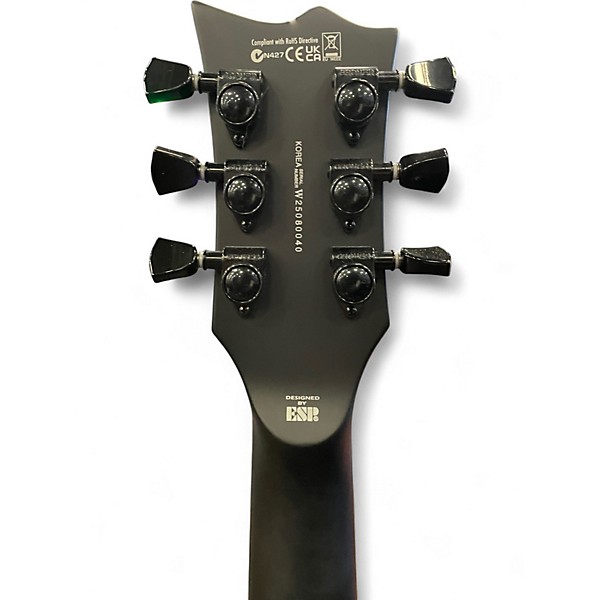 Used ESP LTD EC1000 FR Deluxe Satin Black Solid Body Electric Guitar