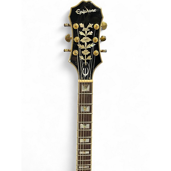 Used Epiphone Sheraton II Black Hollow Body Electric Guitar