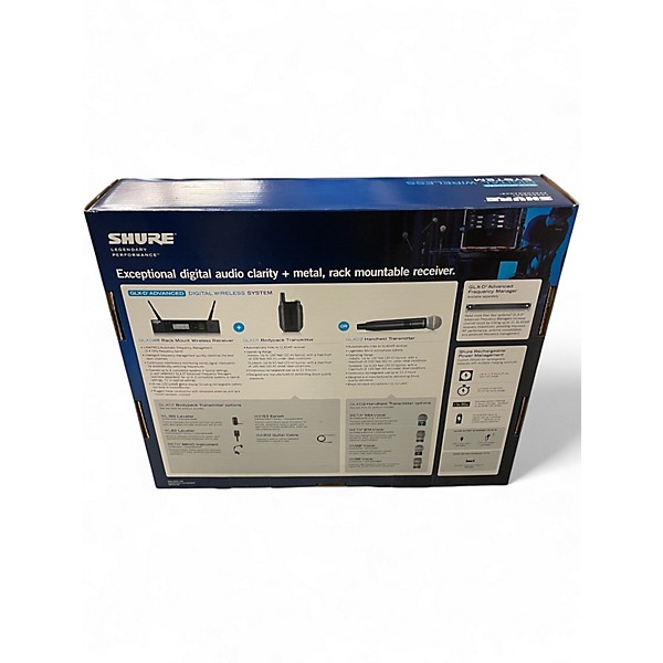 Used Shure GLXD24R/SM86 Handheld Handheld Wireless System