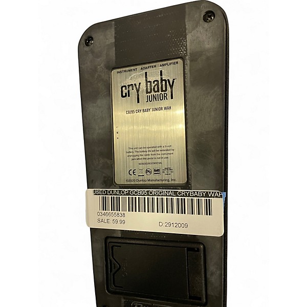 Used Dunlop GCB95 Original Crybaby Wah Effect Pedal