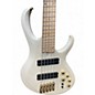 Used Ibanez BTB605MLM Pearl White Matte Electric Bass Guitar