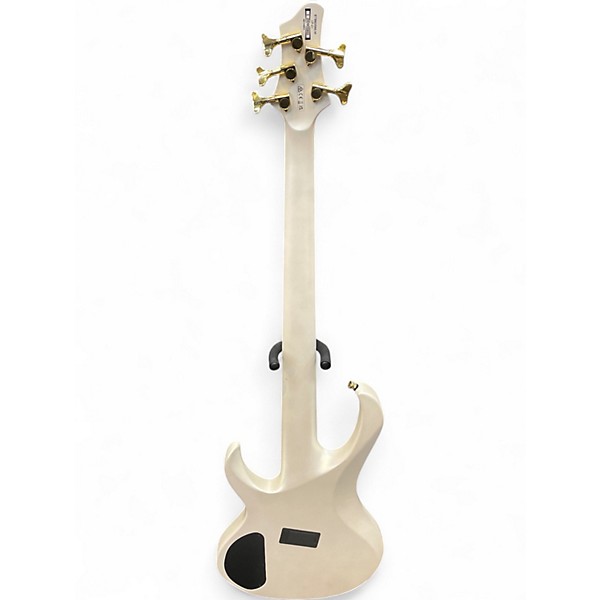 Used Ibanez BTB605MLM Pearl White Matte Electric Bass Guitar