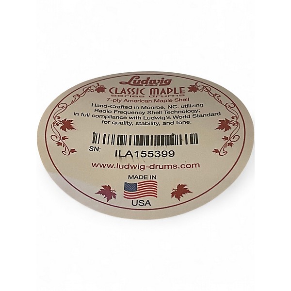 Used Ludwig 6.5X14 Classic Snare ROSE MARINE PEARL Drum
