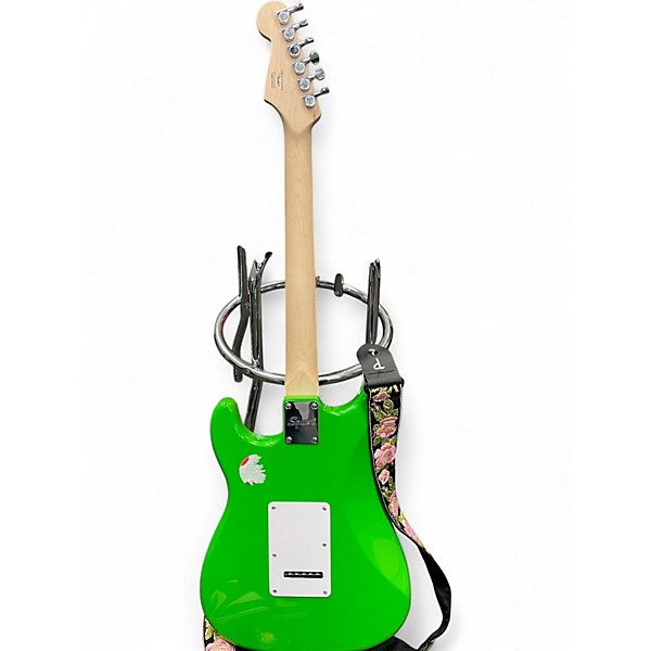 Used Squier Sonic Stratocaster HSS Green Solid Body Electric Guitar