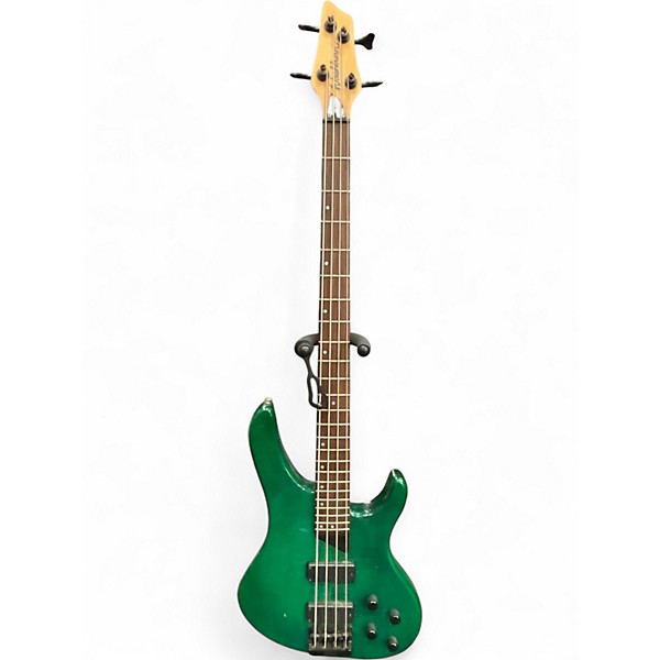 Used Washburn xb800 bantam Trans Green Electric Bass Guitar