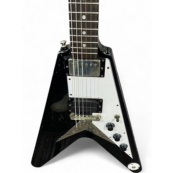 Used Epiphone Flying V Black Solid Body Electric Guitar