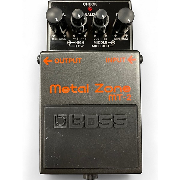 Used BOSS MT2 Metal Zone Distortion Effect Pedal