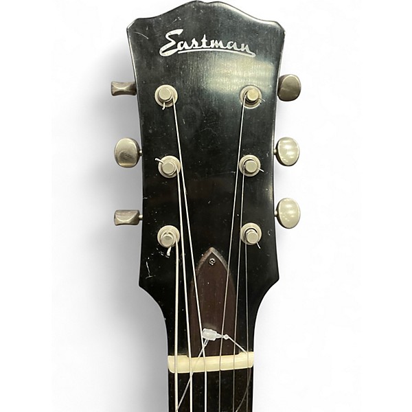 Used Eastman double cut Satin Red Solid Body Electric Guitar