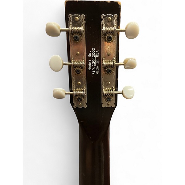 Vintage 1960s Circa 319-12940000 2 Color Sunburst Acoustic Guitar