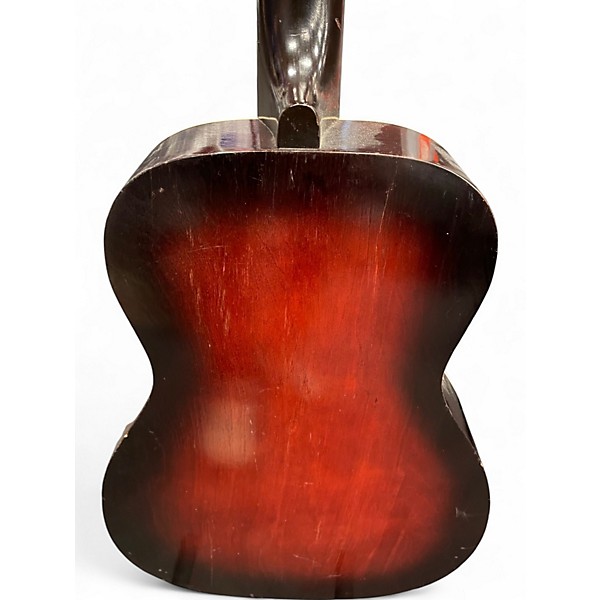 Vintage 1960s Circa 319-12940000 2 Color Sunburst Acoustic Guitar