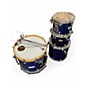 Used Vintage 4 Piece Premier Blue Drum Kit
