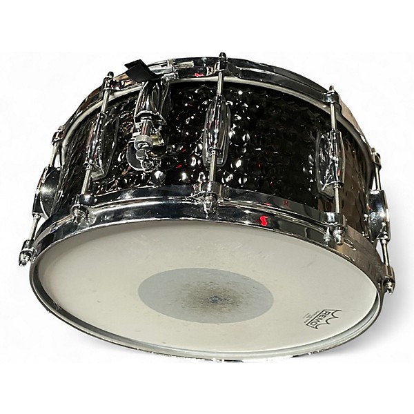 Used Gretsch Drums 14in Hammered Steel Snare Black Drum