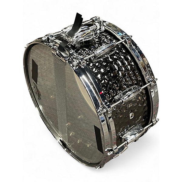 Used Gretsch Drums 14in Hammered Steel Snare Black Drum