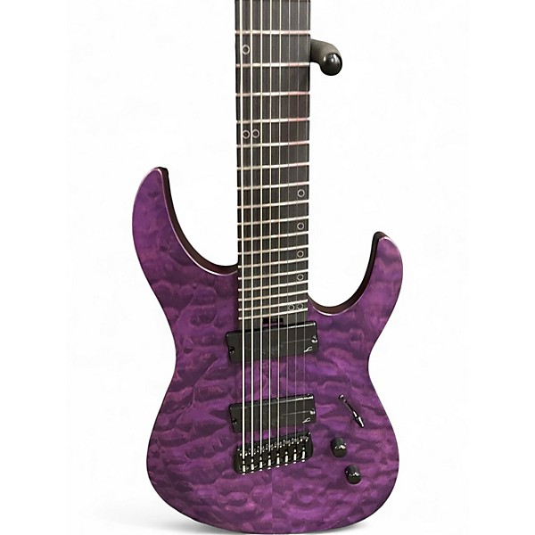 Used Legator N8FP QUILTED PURPLE Solid Body Electric Guitar