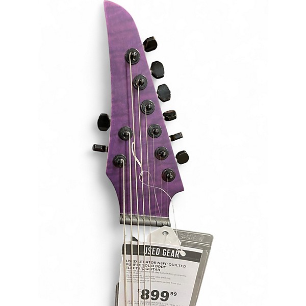 Used Legator N8FP QUILTED PURPLE Solid Body Electric Guitar