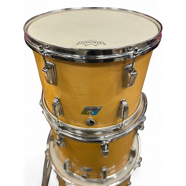 Vintage 1970s Ludwig 4 Piece PRO BEAT NATURAL Drum Kit