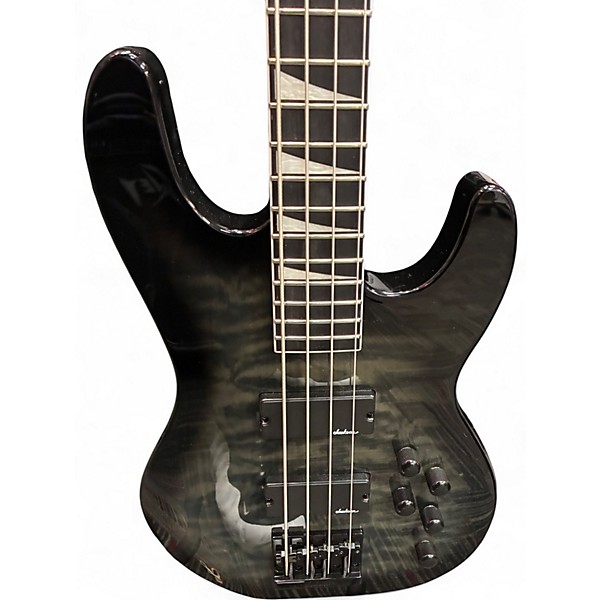Used Jackson JS3Q Concert Transparent Black Burst Electric Bass Guitar