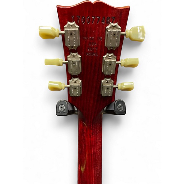 Used 2017 Gibson Les Paul Studio T Crimson Solid Body Electric Guitar