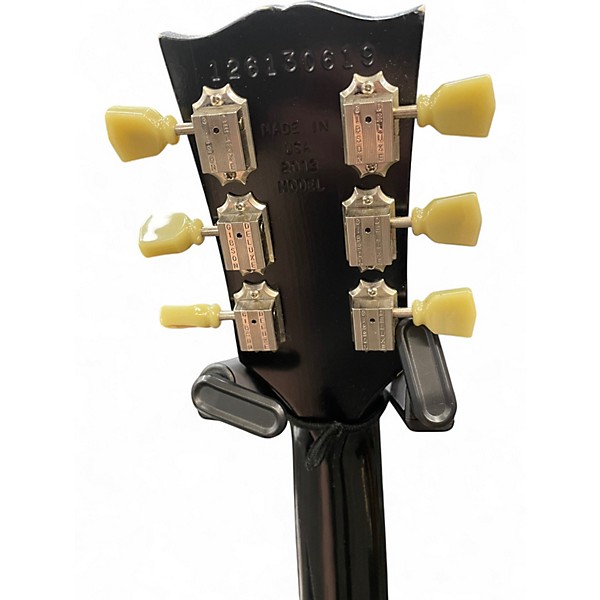 Used 2013 Gibson Les Paul Studio Black and White Solid Body Electric Guitar